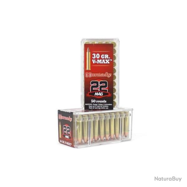 Munitions .22WMR V-MAX .30gr Hornady