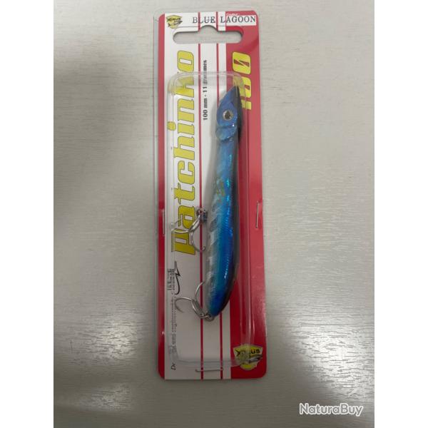 !! Ope -45%!! LEURRE XORUS PATCHINKO 100 11gr col BLUE lagoon