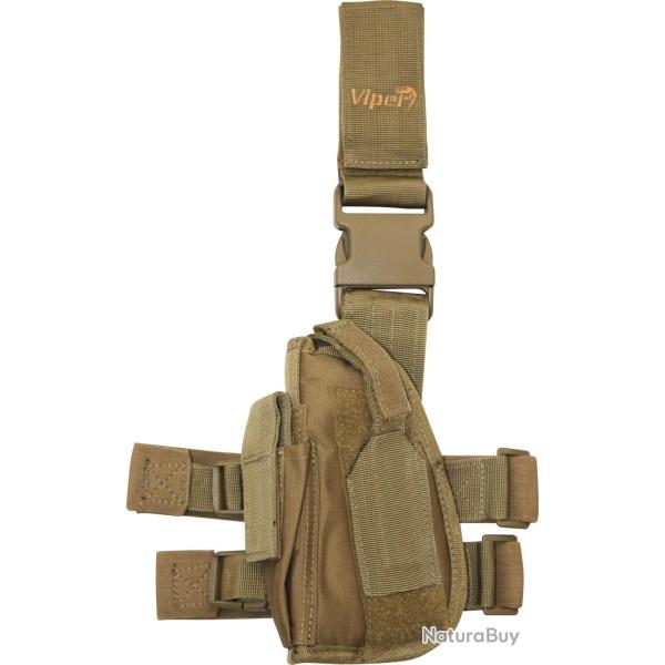 Holster de cuisse gaucher Viper coyote