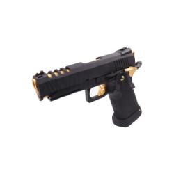 R&eacute;plique Hi-Capa 4.3 HX2711 full gaz GBB noir et or