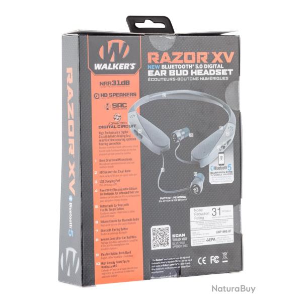 Oreillettes Electroniques Walker's Razor XV, Walker's Razor XV