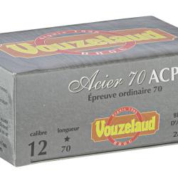 Cartouches Vouzelaud Acier 70 ACP Hautes Performances - Cal. 20/70 N&deg;6 bte de 10