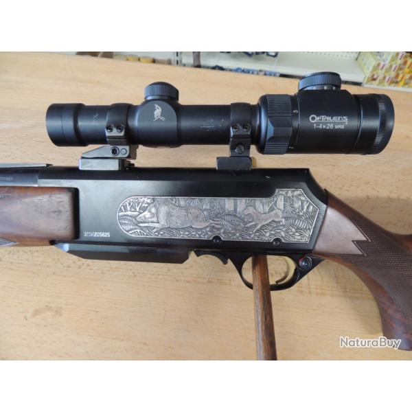carabine BROWNING model LUXE BAR G2 calibre 300 win avec lunette OPTALENS 1.4X26 MRE montage pivot E