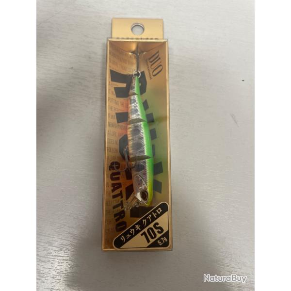 !! Ope -45%!! LEURRE DUO RYUKI QUATTRO 70s 5.7gr col lime yamame
