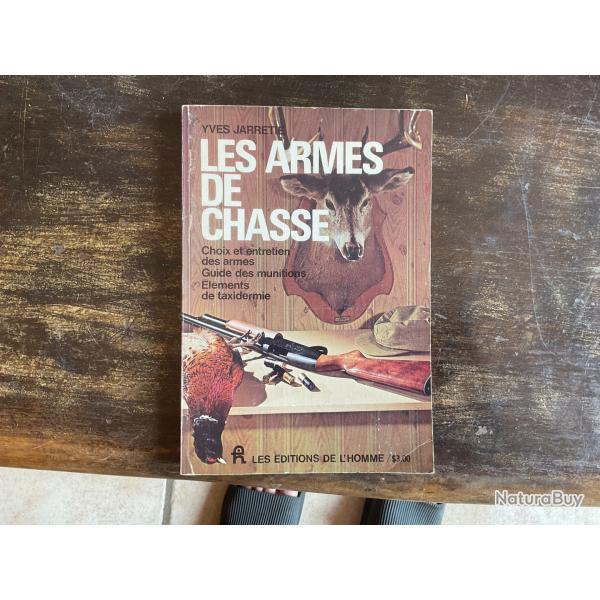 Livre les armes de chasse d'Yves Jarretie