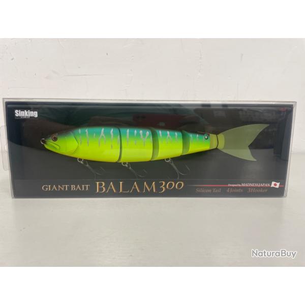 LEURRE MADNESS GIANT BAIT BALAM 300 180gr col mat Tiger