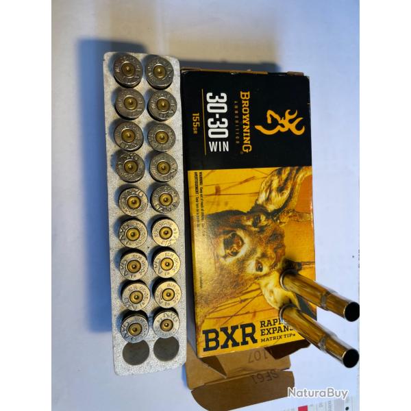 Lot 20 douilles bxr  30-30