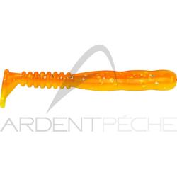 Leurre souple REINS Rockvibe shad 3 B76 Chika orange/Glow chart silver