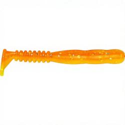Leurre souple REINS Rockvibe shad 3 B76 Chika orange/Glow chart silver