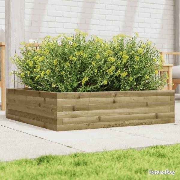 Jardini�re 90x90x23 cm bois de pin impr�gn�