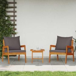 Chaises de jardin 2 pcs 59,5x65x71,5 cm Bois massif