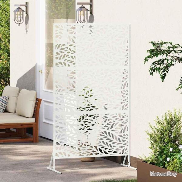 �cran de confidentialit� Blanc 100 x 50 x 180 cm Acier