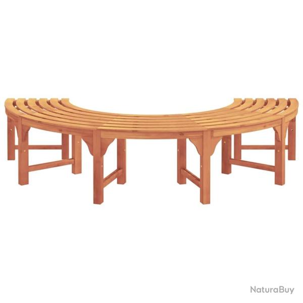 Banc d'arbre ext�rieur demi-rond 200 cm en bois solide d'eucalyptus