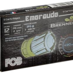 Cartouches FOB BRENNEKE EMERAUDE calibre 12/70 34g x5