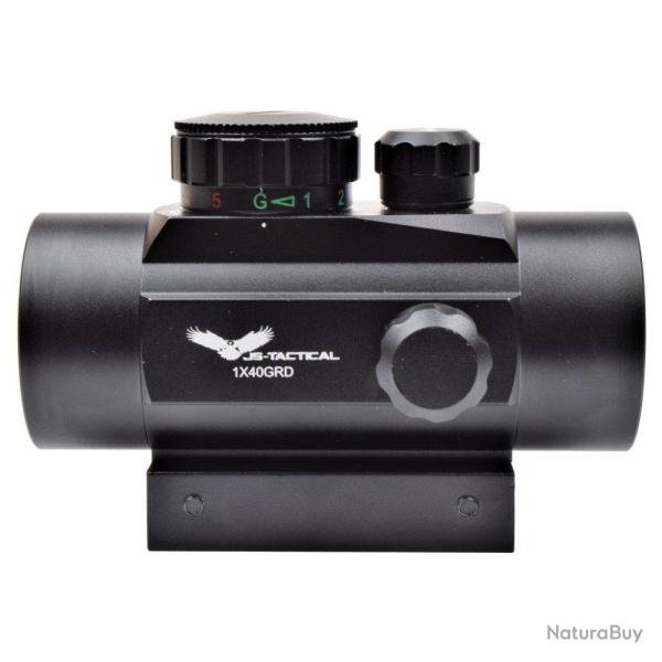 Point Rouge / Vert 40mm (JS Tactical) Noir