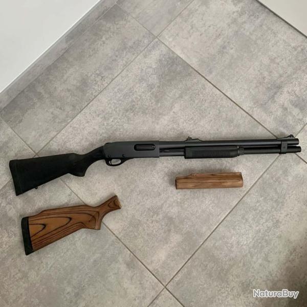 Remington 870 kit bois + polym�re + cartouchi�re + rallonge magasin 7+1