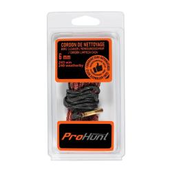 Cordon de nettoyage type "boresnake" 6mm Pro Hunt (243,240...)