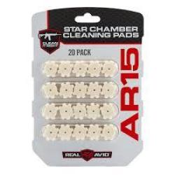 Lot de 20 tampon de nettoyage pour chambre d'AR 15 Real Avid