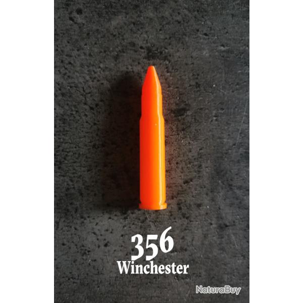 Lot de 3 Douilles Amortisseur, tir  sec 356 Winchester