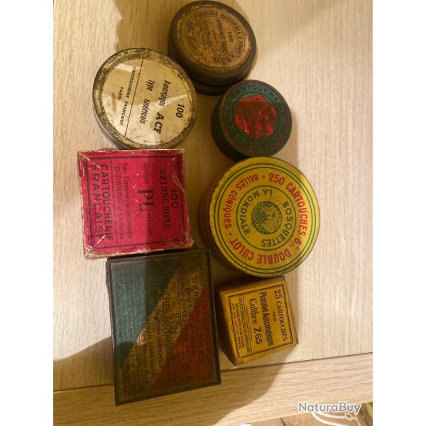 Lot bote munitions vides