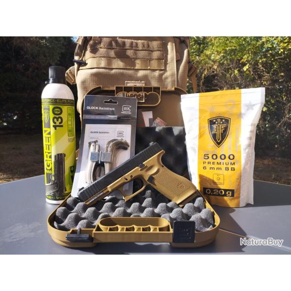 PACK PR�T � TIRER - Glock 17 Gen5 �dition Arm�e Fran�aise - Cal. 6 mm BBs