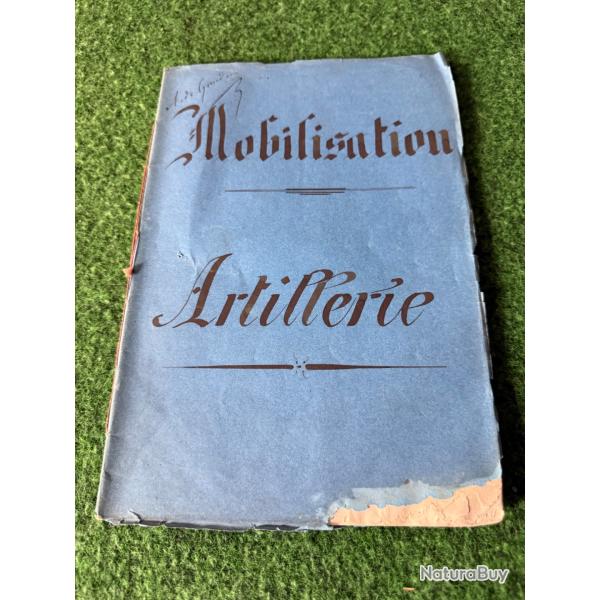 INSTRUCTION  SUR LA MOBILISATION DES BATTERIES  DE LA 6 �ME DIVISION DE CAVALERIE     W W 1