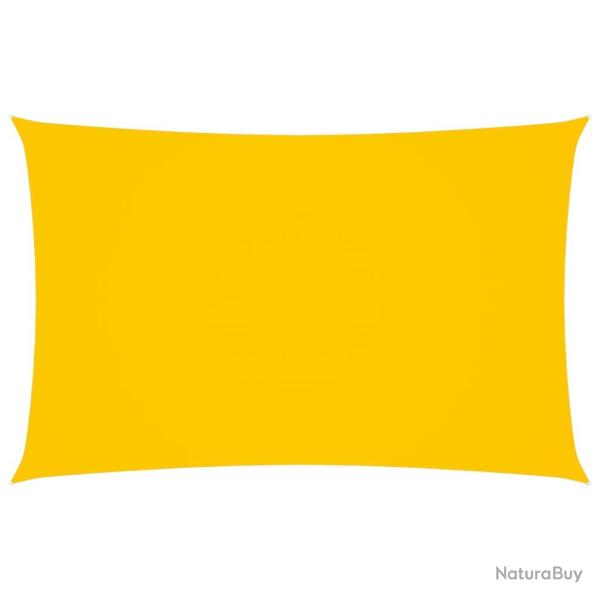 Voile toile d'ombrage parasol tissu oxford rectangulaire 2 x 5 m jaune 02_0009633