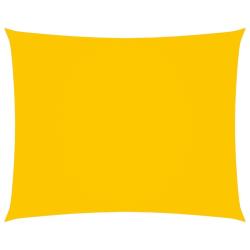 Voile toile d'ombrage parasol tissu oxford rectangulaire 3,5 x 4,5 m jaune 02_0009643