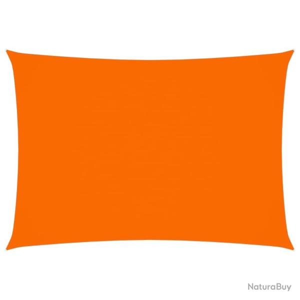 Voile toile d'ombrage parasol tissu oxford rectangulaire 3,5 x 5 m orange 02_0009657
