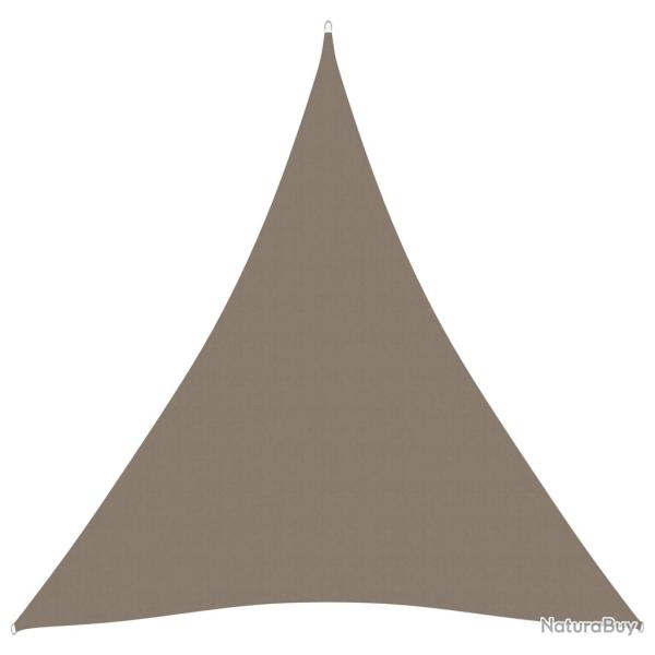 Voile toile d'ombrage parasol tissu oxford triangulaire 3 x 3 x 3 m taupe 02_0009825
