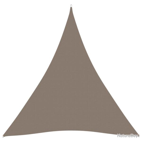 Voile toile d'ombrage parasol tissu oxford triangulaire 4 x 4 x 4 m taupe 02_0009870
