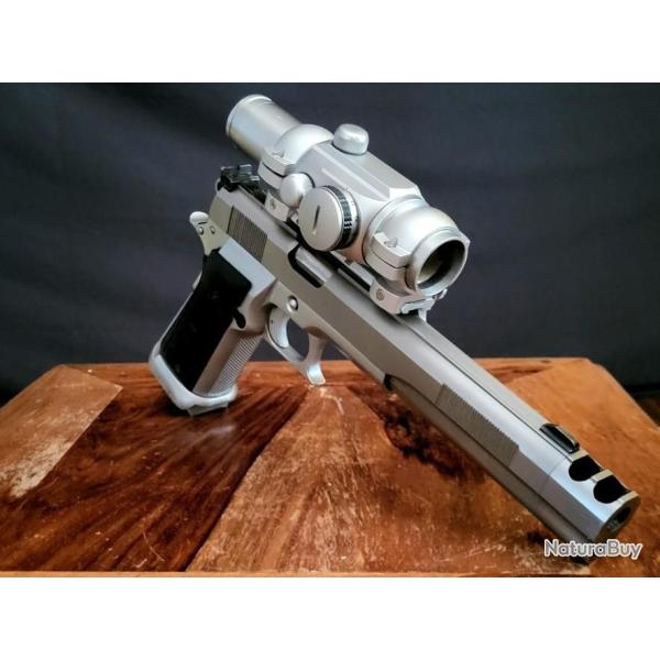 AMT HARDBALLER LONGSLIDE CUSTOM 45 ACP - CANON 7" + COMPENSATEUR - TASCO PRO POINT - 14 COUPS + 1