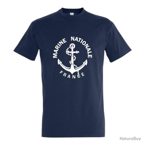 T shirt Marine Nationale bleu marine