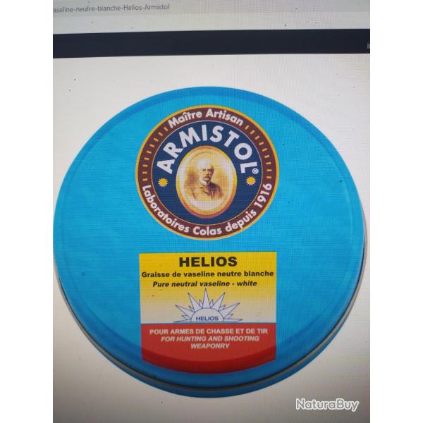 Bo�te de graisse de vaseline neutre blanche Helios armistol