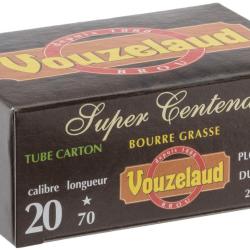 Cartouches Vouzelaud Super Centenaire Cal. 20 70 bte de 10