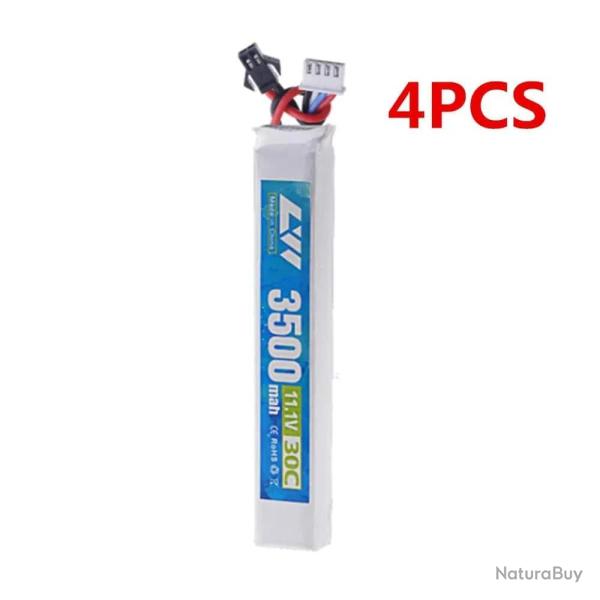 Batterie LiPo 11.1V 3S 3500mAh 30C GAOLAG - 4pcs 3500mah-SM
