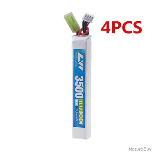 Batterie LiPo 11.1V 3S 3500mAh 30C GAOLAG - 4pcs Small tamiya