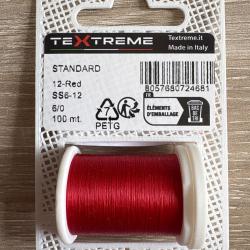 Fil de Montage Textreme Standard taille 6/100-100 M&egrave;tres Red