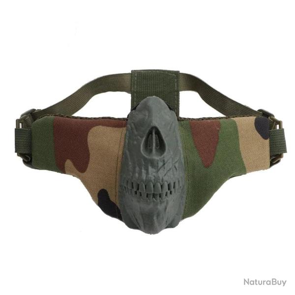 Bas de masque t�te de mort DulTraining - Woodland