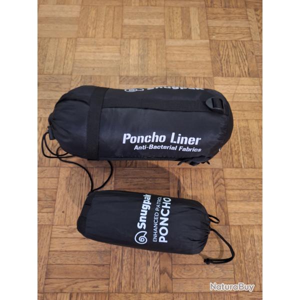 SNUGPACK PONCHO LINER + PATROL PONCHO BLACK