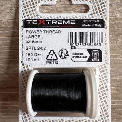 Fil de Montage Textreme power thread large taille 100 M&egrave;tres black