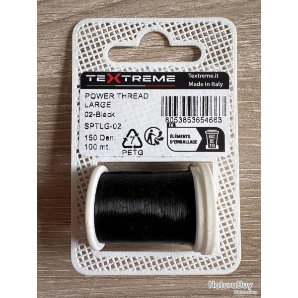 Fil de Montage Textreme power thread large taille 100 M�tres black
