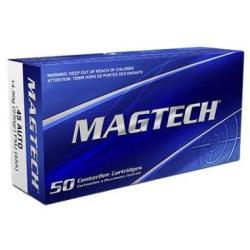 Cartouches MAGTECH calibre 45 AUTO 230grs FMJ 14.90g x50
