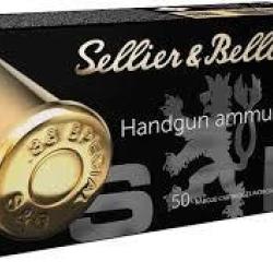 Cartouches SELLIER & BELLOT calibre 9mm luger/ 9mm para/ 9x19 124grs 8g x50