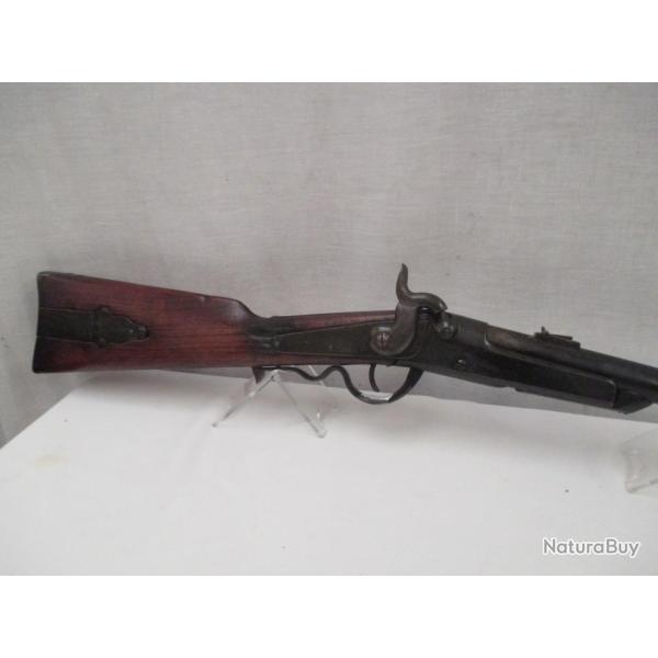 belle carabine de selle  gallager calibre 54 cartouche m�tallique  ou papier   a poudre noire