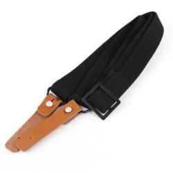 Sangle AK Cuir & Coton (S&T) Noir