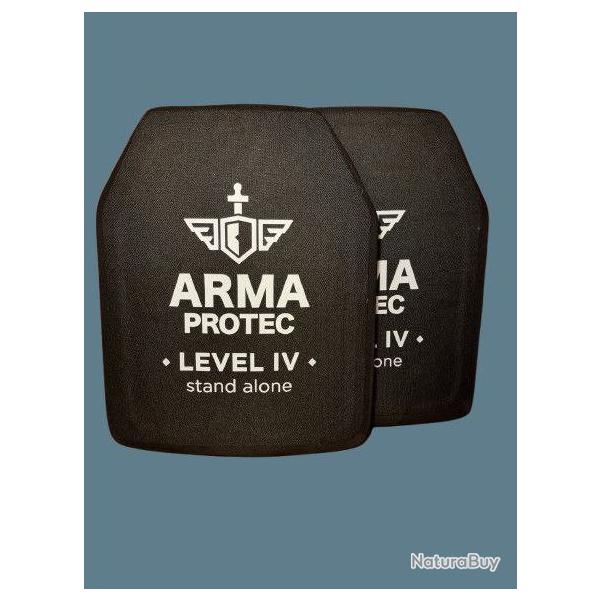 Paire de plaques balistiques NIJ4 cramique