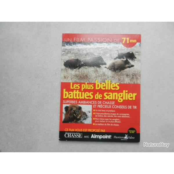 DVD chasse les plus belles battues de sanglier-�tait vendu avec n�439 de connaissance de la Chasse