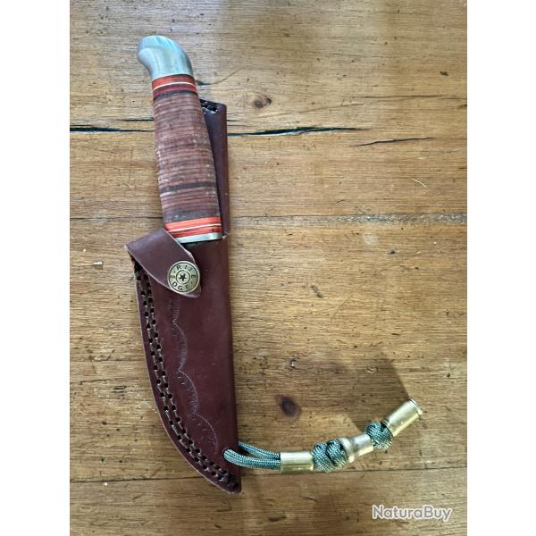 Couteau chasse lame DAMAS