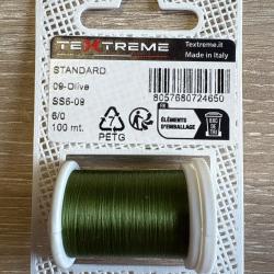 Fil de Montage Textreme Standard taille 6/100-100 M&egrave;tres olive